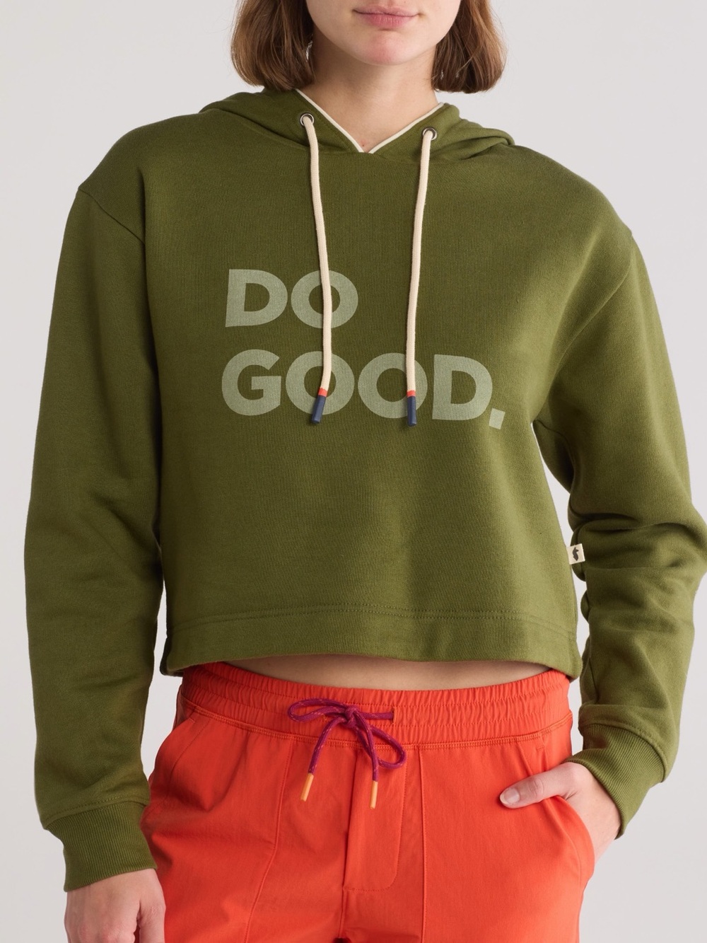 Cotopaxi Do Good Olive Green Hooded Sweatshirt - cropped